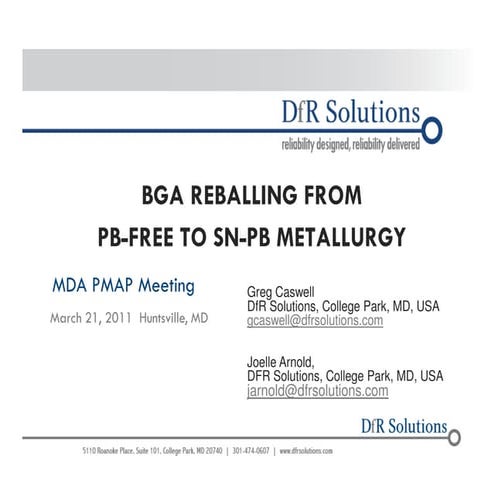 Bga reballing from pb free to sn pb metallurgy