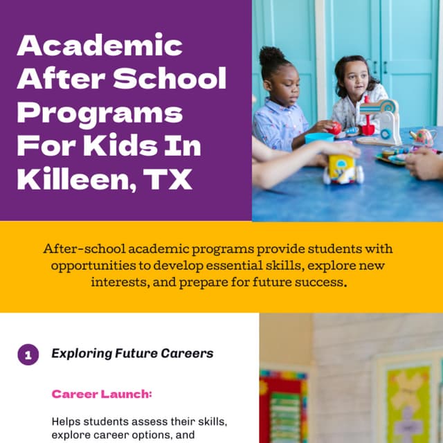 Academic After School Programs For Kids In Killeen, TX