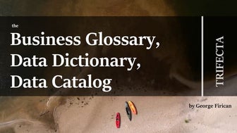 The Business Glossary, Data Dictionary, Data Catalog Trifecta