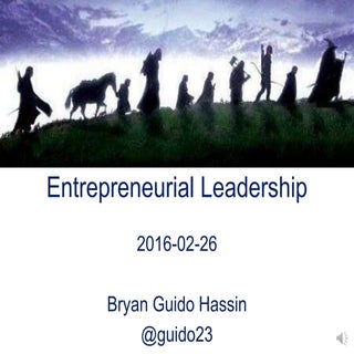 Entrepreneurial Leadership