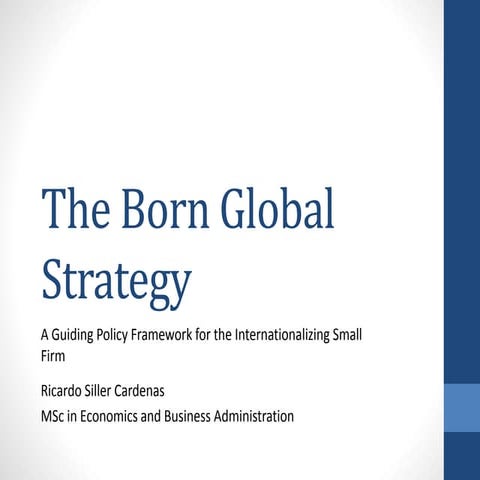 The Born Global Strategy