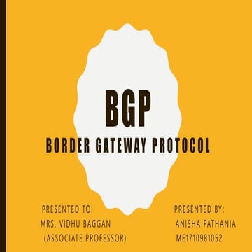 Bgp protocol | PPTX