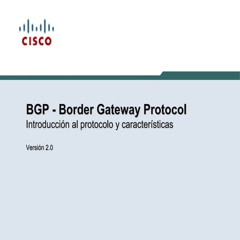 BGP - Border Gateway Protocol v3.0