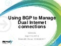 Using BGP To Manage Dual Internet Connections