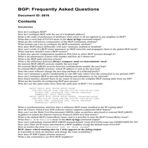 BGP Interview Questions for Network Engineers