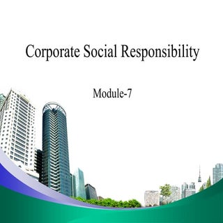 Corporate social responsibility