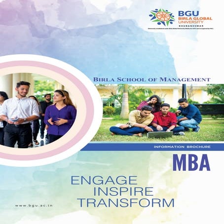 Birla Global University MBA Admission Brochure 2019