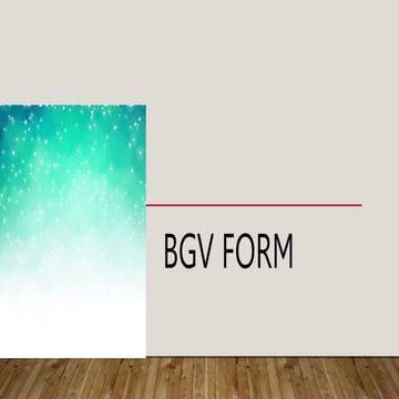 усик bgv