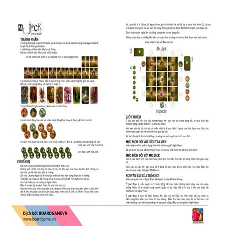 [BoardgameVN] Luật chơi Mr Jack Pocket