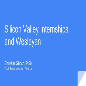 Bg wesleyan liberal arts to silicon valley oct 2016