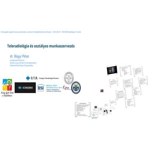 Teleradiológia és osztályos munkaszervezés