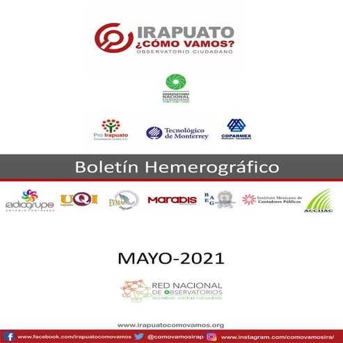 BOLETIN HEMEROGRÁFICO IRAPUATO MAYO 2021