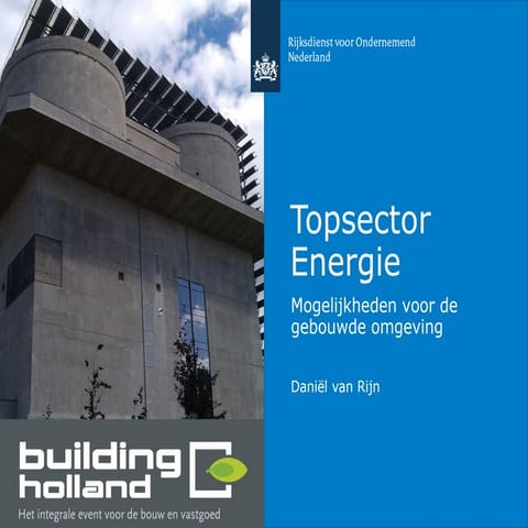 Topsector Energie en de Gebouwde Omgeving