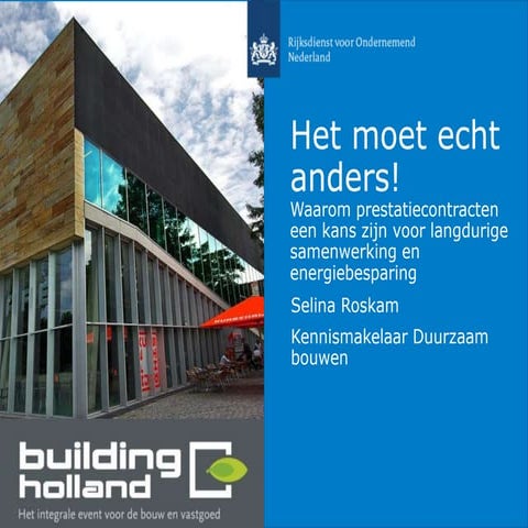 Het moet echt anders! Over energieprestatiecontracten