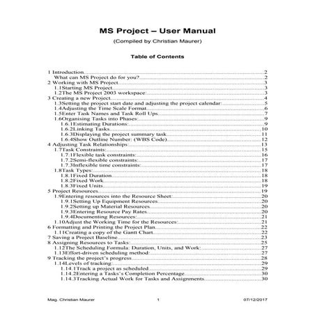 BhadaniS Microsoft Project Manual Training