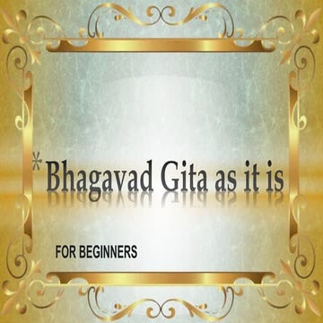 Bhagavad gita for beginners