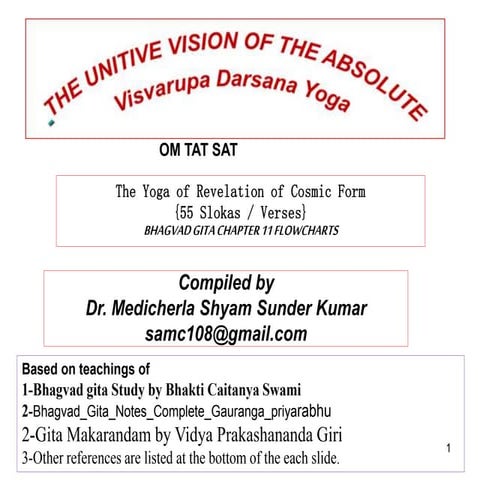 Bhagvad gita Chapter 11. Revised (2021).The Yoga of Seeing the Cosmic Form (v...