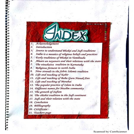 Bhakti Movements History Investigatory Project