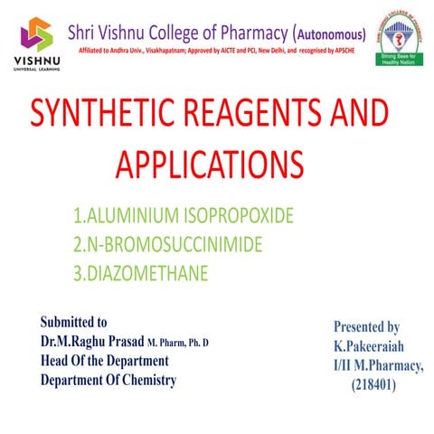  synthetic reagents and applications  