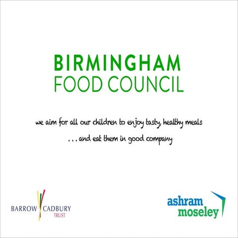 Food insecurity — a city level response? Birmingham Food Council workshop on 11th May 2015
