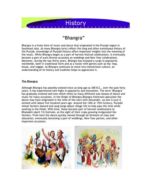 Bhangra in punjabi picture