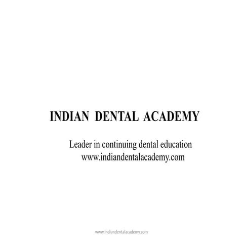 Bharat /certified fixed orthodontic courses by Indian dental academy 