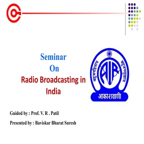 Seminar on Radio Broadcasting in India