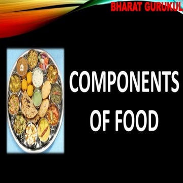  Components of food Class-6th Chapter 2 Science