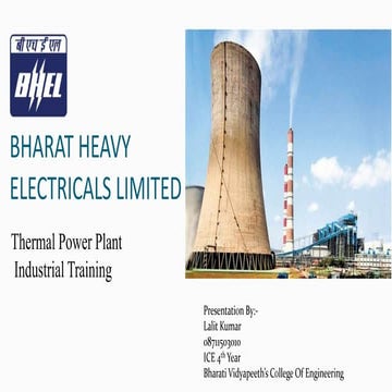 Industrial Training BHEL