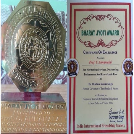 BHARAT JYOTI AWARD