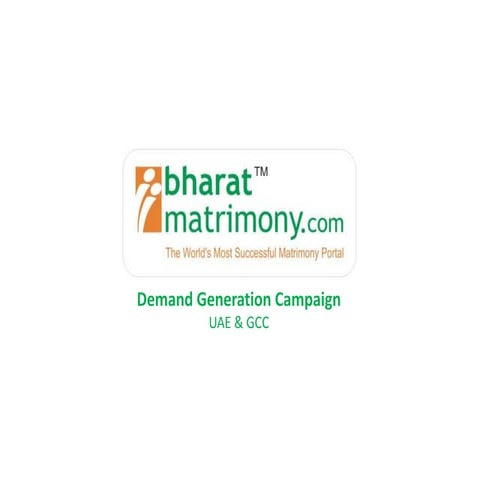 Bharat Matrimony Bharat Matrimony Bharat Matrimony Presentation | PPT
