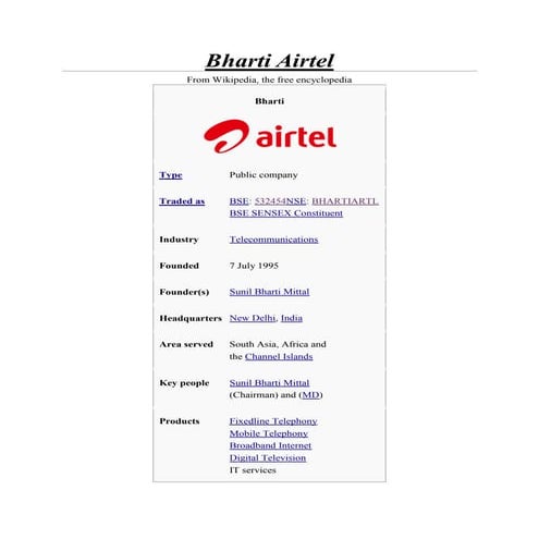 Bharti Airtel