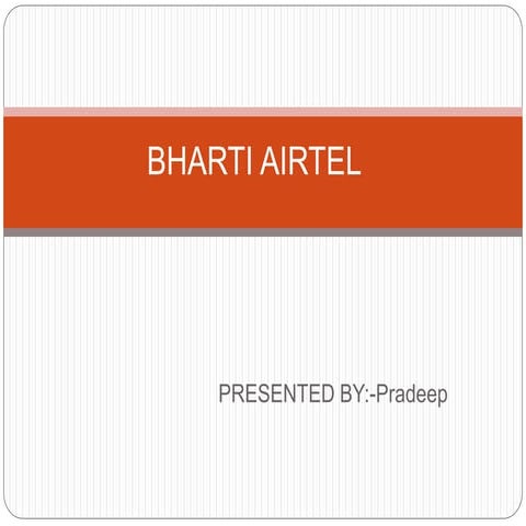 Bharti airtel(pestel analysis)