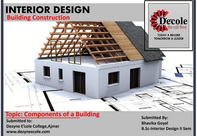 Bhavika Goyal B.Sc. Interior Design Building Construction Assignment( compone...