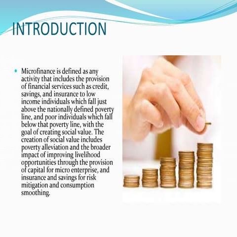PPT ON MICRO FINANCE 