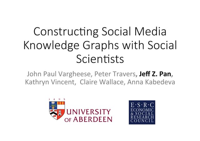 Constructing Social Media Knowledge Graphs with Social Scientists