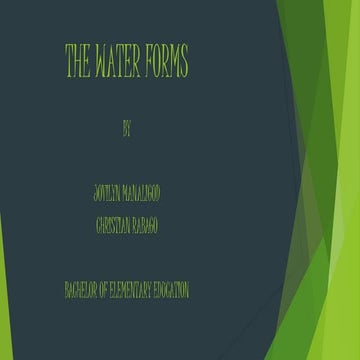 THE WATERFORMS