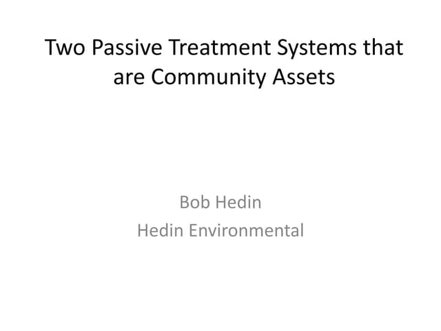 Bob Hedin, Hedin Environmental, “Tw...