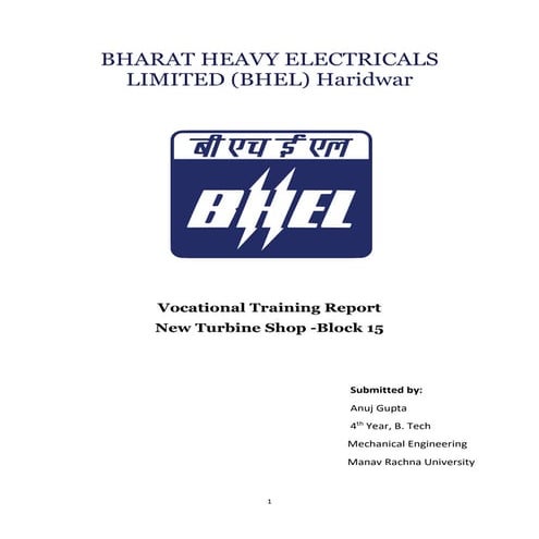 Bhel haridwar   new turbine shop 