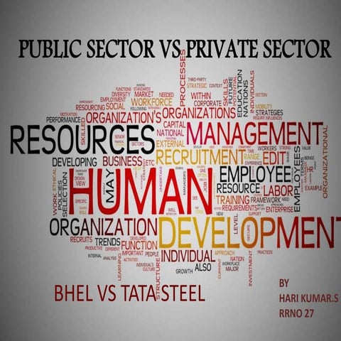 Human Resource Management - Bhel vs Tata steel | PPTX