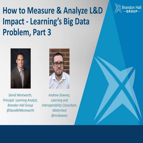 How to Measure & Analyze L&D Impact - Learning’s Big Data Problem, Part 3