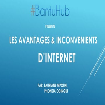 Les avantages et inconvénients d'internet chez les jeunes