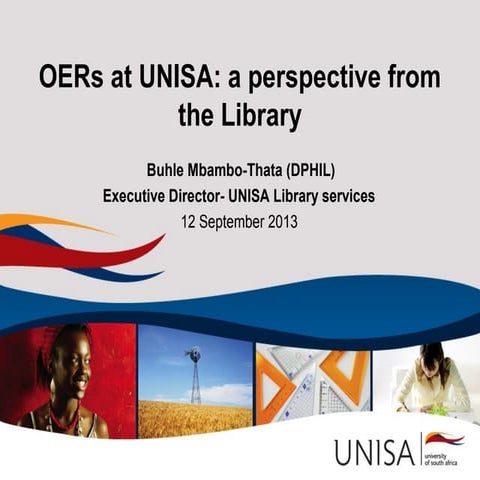 Buhle Mbambo Thata - OERs at UNISA: a perspecitve from the library