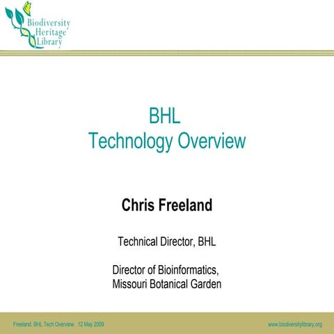 BHL Tech Overview for BHL-Europe