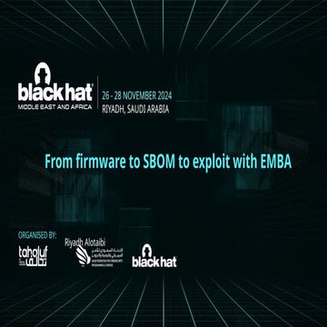 EMBA - BlackHat Middle East and Africa 2024