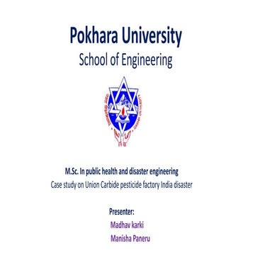 Bhopal disaster (ucil)