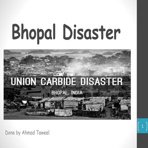 Bhopal Disaster Presentation