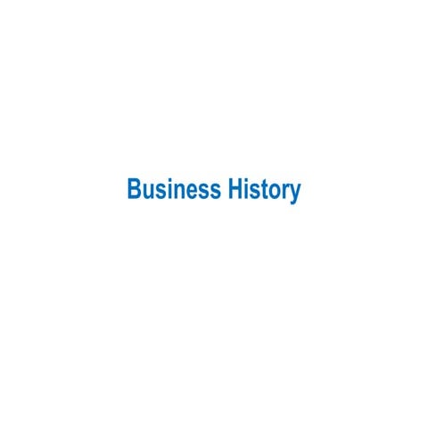 Business History Session 8