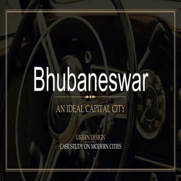 Bhubaneswar- Urban Planning