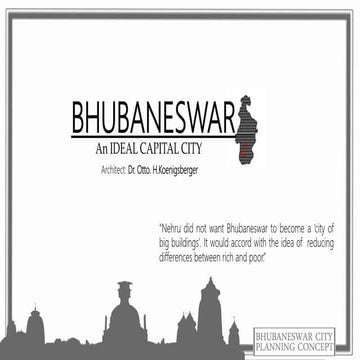 Bhubaneswar   an ideal capital city